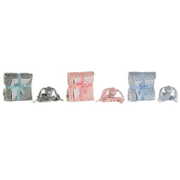 Geschenkset voor baby's Home ESPRIT Blauw Groen Roze Polyester (3 Stuks)