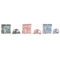 Geschenkset voor baby's Home ESPRIT Blauw Groen Roze Polyester (3 Stuks)