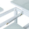 Eettafel Agnes 120 x 60 x 48,5 cm Aluminium