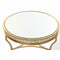 Bijzettafel DKD Home Decor Spiegel Gouden Metaal Orientaals (61 x 61 x 46 cm)