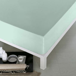 Verstelbaar onderlaken Naturals Groen Afmetingen Eenpersoonsbed (90 x 190 cm)