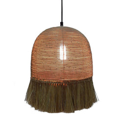 Plafondlamp 30 x 30 x 36 cm Metaal Natuurlijke Vezel