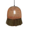 Plafondlamp 30 x 30 x 36 cm Metaal Natuurlijke Vezel