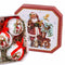 Kerstballen Multicolour Papier Polyfoam Kerstman 7,5 x 7,5 x 7,5 cm (5 Stuks)