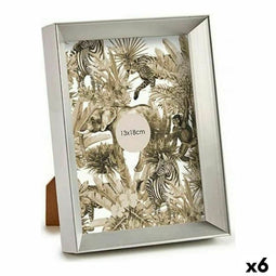 Fotolijsten Ziverachtig Plastic Glas (15,2 x 3,5 x 20,2 cm) (6 Stuks)
