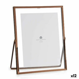 Fotolijsten Koper Metaal Glas Plastic 20,5 x 1 x 25,2 cm (12 Stuks)