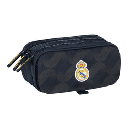 Pennenetui met 2 vakken Real Madrid C.F. Marineblauw 21,5 x 10 x 8 cm