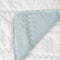 Sprei 230 x 280 cm Blauw Crème
