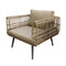 Tuinbank Ariki 83 x 84 x 67 cm Synthetische rotan Staal