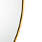 Wandspiegel 40 x 2,8 x 40 cm Kristal Gouden Aluminium