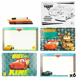 Tekenset Cars Pocket Drawing School (6 Stuks)