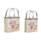 Pottenset DKD Home Decor Roze Metaal Blommor Shabby Chic (29 x 13 x 38,5 cm)