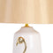 Bureaulamp Keramisch Synthetisch materiaal Gouden Wit 32 x 32 x 43 cm