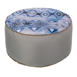 Opblaasbare poef Etnisch Blauw 55 x 55 x 25 cm
