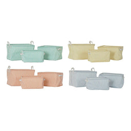 Basket spelset DKD Home Decor Geel Blauw Groen Oranje Plastic 35 x 25 x 23 cm (4 Onderdelen)