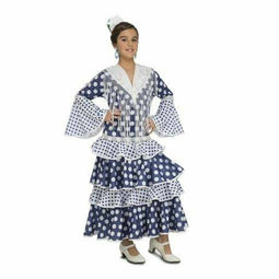 Kostuums voor Volwassenen My Other Me Solea Flamenco danser Blauw Maat 10-12 Jaar