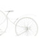 Bordsklocka Fiets Wit Metaal 95 x 50 x 12 cm