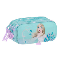 Pennenetui met 2 vakken Frozen Hello spring Licht Blauw 21,5 x 10 x 8 cm