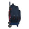 Schoolrugzak met Wielen F.C. Barcelona Blauw Kastanjebruin (33 x 45 x 22 cm)