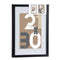 Muurfotlijst Zwart Glas Hout MDF 32,5 x 2,5 x 42,5 cm (6 Stuks)