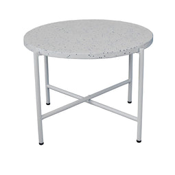 Bijzettafel Terrazzo Wit 60 x 60 x 45 cm