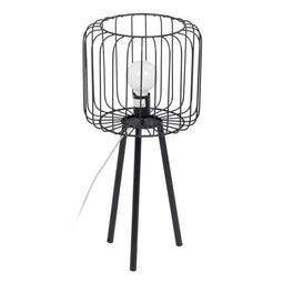 Bureaulamp 29 x 29 x 60 cm Zwart Metaal