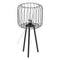 Bureaulamp 29 x 29 x 60 cm Zwart Metaal