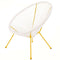 Tuinstoel Acapulco 73 x 80 x 85 cm Wit Rotan Mosterd