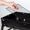 Barbecue Draagbare Aktive Rechthoekig Zwart 50 x 23 x 30 cm (2 Stuks)