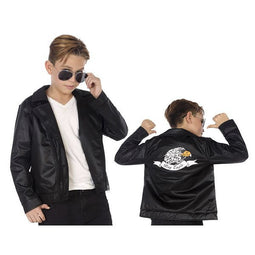 Kostuums voor Kinderen Grease Zwart (1 Pc) Maat 3-4 Jaar