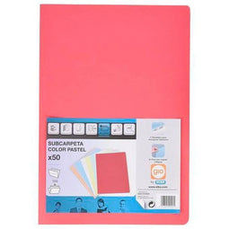 Subfolder Elba GIO Rood A4 50 Onderdelen (50 Stuks)