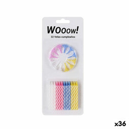 Kaarsenset Multicolour 32 Onderdelen (36 Stuks)