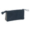 Pennenetui met 3 vakken Kappa Dark navy Grijs Marineblauw 22 x 12 x 3 cm