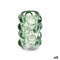 Kaarshouder Microbolletjes Groen Kristal 8,4 x 12,5 x 8,4 cm (12 Stuks)
