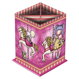 Potloodhouder Gorjuss Carousel Roze Karton (8.5 x 11.5 x 8.5 cm)