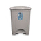 Pedaalemmer Grijs Plastic 30 L (4 Stuks)