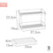 Keukenkast Organiser Max Home Wit 2 Planken 2 Stuks 37,5 x 25,5 x 19 cm