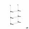 Vouwbare Waslijn Zwart Zilverkleurig 65,5 x 29 x 129 cm Deuren (12 Stuks)