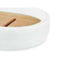 Zeepschaal Wit Hars Bamboe 12,5 x 2,5 x 8,5 cm (6 Stuks)