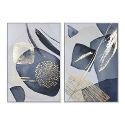 Schilderij Home ESPRIT Abstract Modern 83 x 4,5 x 123 cm (2 Stuks)