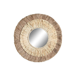 Wandspiegel DKD Home Decor Natuurlijk Bali 70 x 70 x 70 cm 70 x 8 x 70 cm