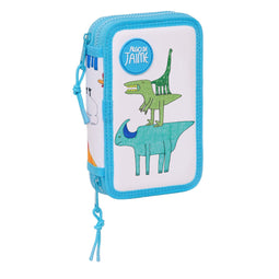 Dubbele etui Algo de Jaime Wit 12.5 x 19.5 x 4 cm (28 Onderdelen)