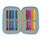 Dubbele etui Algo de Jaime Wit 12.5 x 19.5 x 4 cm (28 Onderdelen)