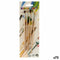 Penselen Nº 1 - Nº 3 - Nº 5 - Nº 7 - Nº 9 Bruin Grijs Hout Metaal (72 Stuks)