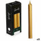 Kaarsenset 2 x 2 x 15 cm Gouden (12 Stuks)