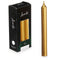 Kaarsenset 2 x 2 x 15 cm Gouden (12 Stuks)