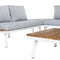 Tuinbank Saskia Wit Hout Aluminium 260 x 70 x 70 cm