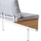 Tuinbank Saskia Wit Hout Aluminium 260 x 70 x 70 cm