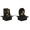 Fontän Home ESPRIT Hars Boeddha Orientaals 21 x 19 x 27 cm (2 Stuks)