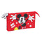 Pennenetui met 2 vakken Mickey Mouse Clubhouse Fantastic Blauw Rood 22 x 12 x 3 cm